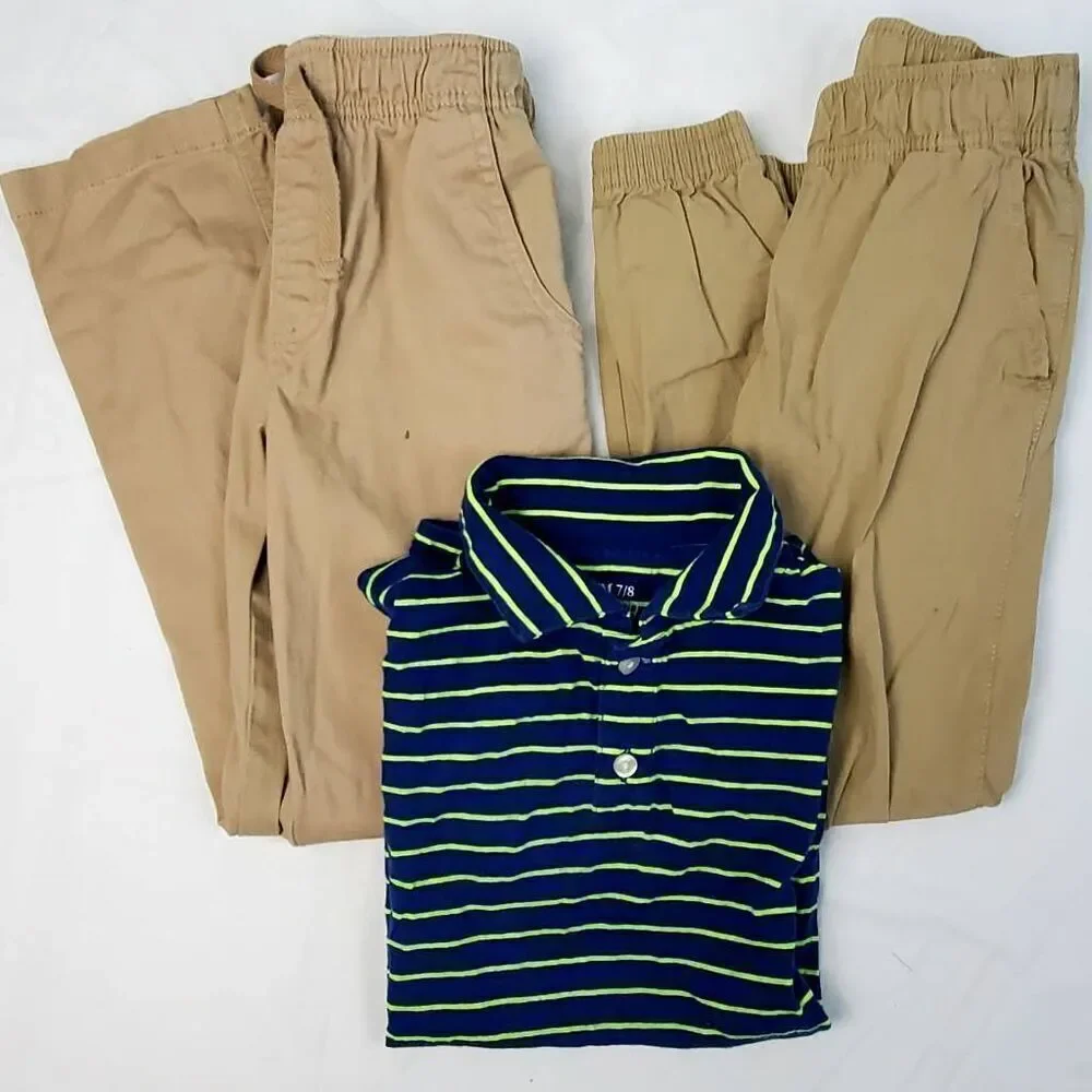 Boys Pants Tops Size M (8) uniform Clothing Lot